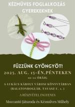 Gyermek kézműves foglalkozás 2025.08.15.