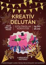 Kézműves foglalkozás 2025 december 30.